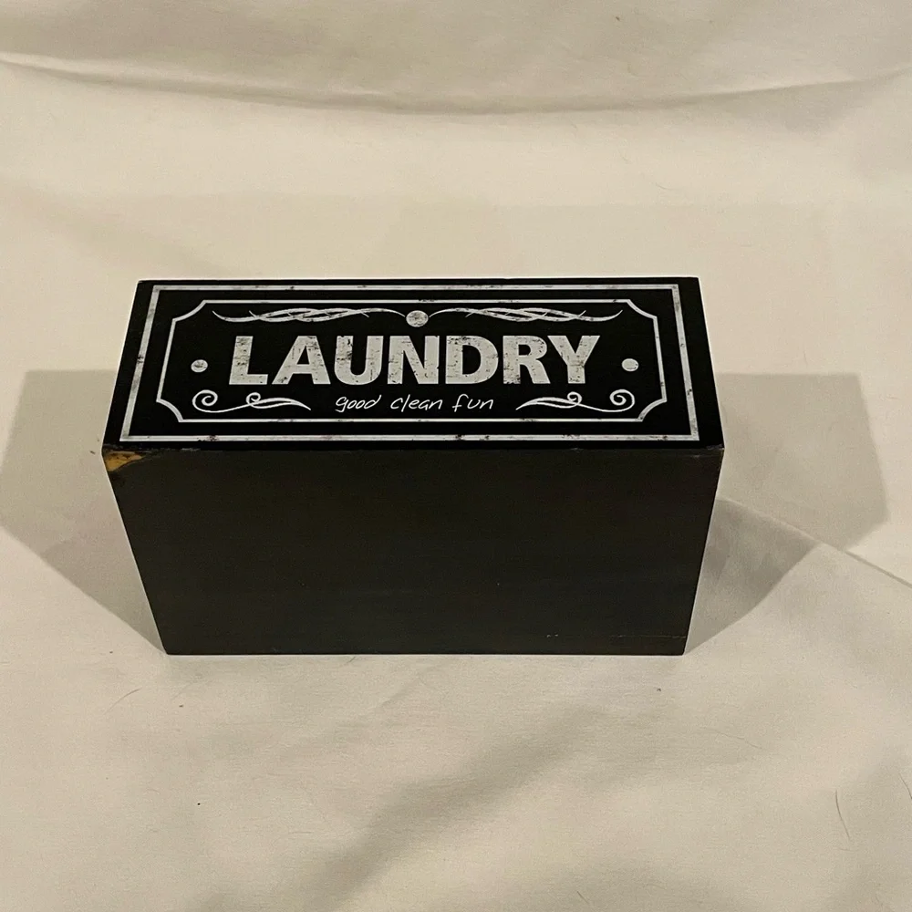 Black Antique Inspired‎ Dryer Sheet Laundry Box